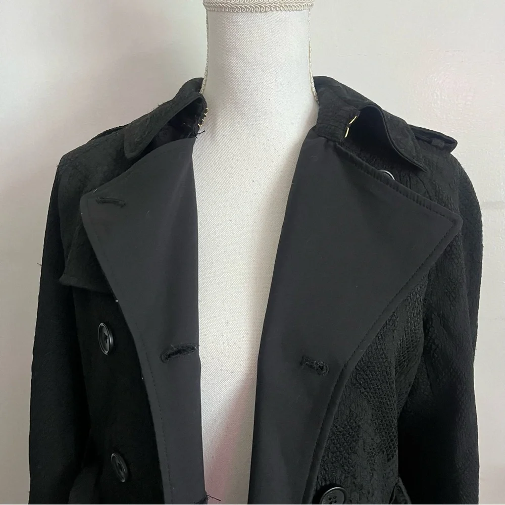 Altuzarra x Target • Black Snakeskin Pattern Trench Coat